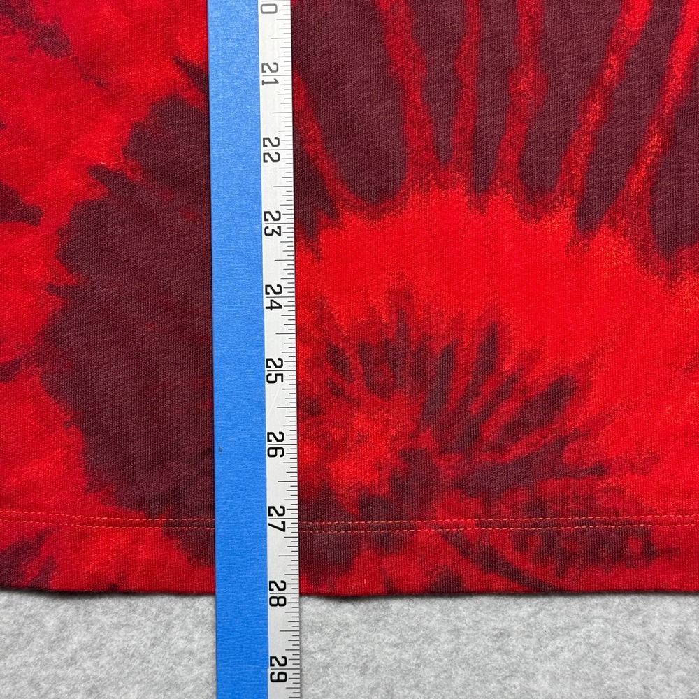 Nike Sportswear Shirt Mens Small Red Tie Dye Skull Skeleton Basketball DR9763 - Picture 10 of 10